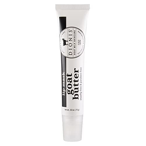Dionis Goat Butter Overnight Leave On Lip Mask - Raspberry, Goat Milk, Jojoba & Moringa Oils Moisturize & Repair Cracked, Chapped & Dry Lips - Chocolate Shortbread Scented Formula Stays On All Night