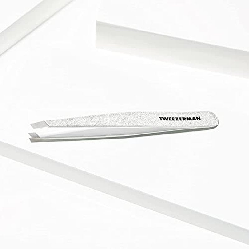 Tweezerman Exclusive Moon Dust Slant Tweezer - Hair Removal Tweezers, Stainless Steel