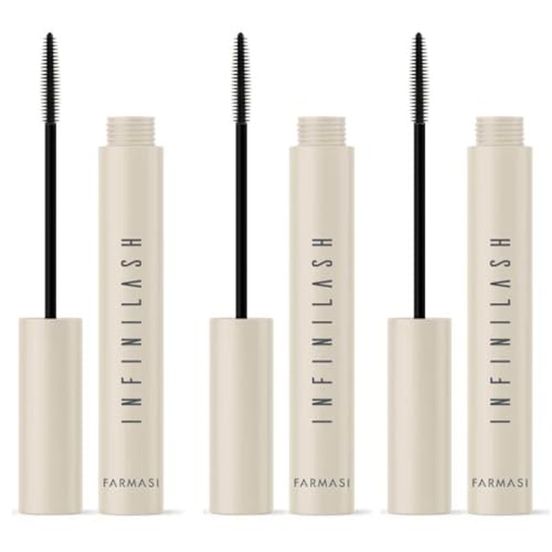 FARMASi Mascara Infinilash, Ultra Black Finish, Weightless length, Twin-Vortex Design Brush 0.33 Fl Oz