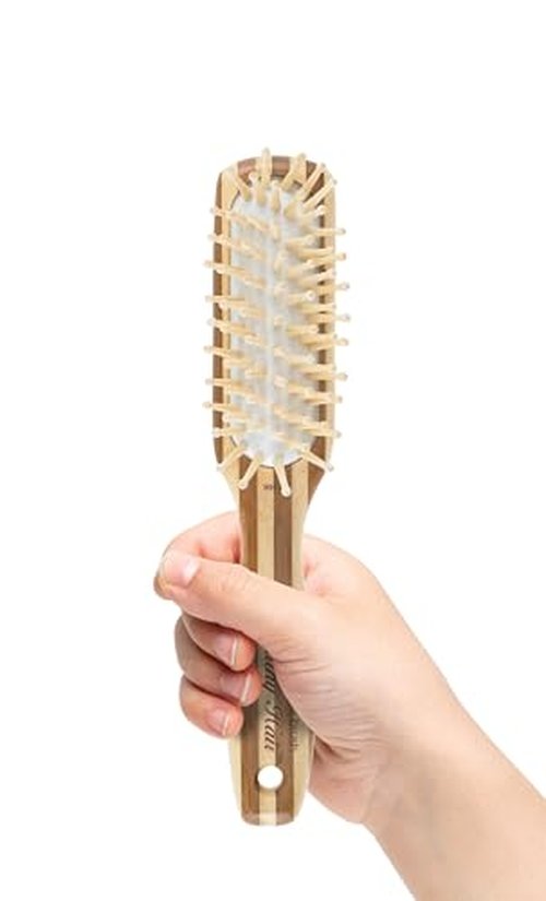 Olivia Garden Healthy Hair Eco-Friendly Bamboo Ionic Massage Hair Brush HH-2 (Paddle Narrow)