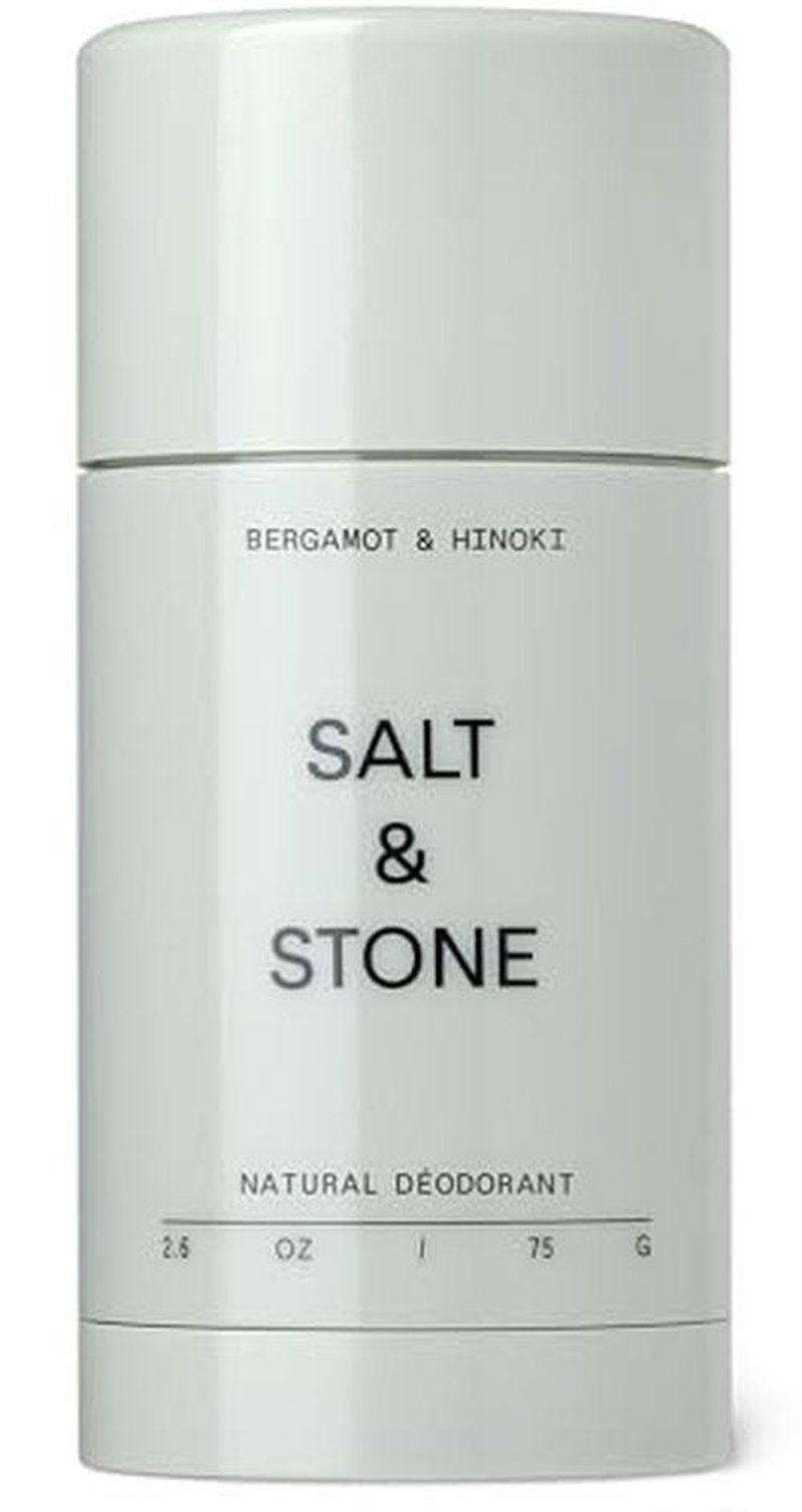 Salt & Stone Natural Deodorant for Women & Men - Bergamot & Hinoki | Extra Strength Natural Deodorant | Aluminum Free with Probiotics, Seaweed Extracts & Shea Butter (2.6 oz)