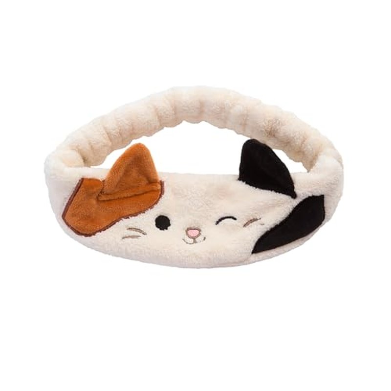 TONYMOLY x Squishmallows Cam the Cat Plush Extra Soft Spa Headband, Soft Fleece