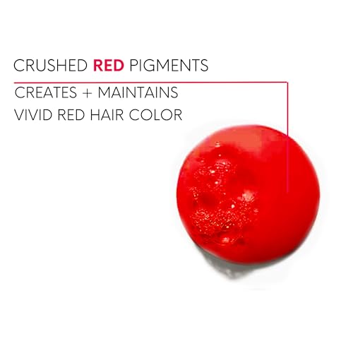 Watercolors INTENSE Semi Permanent Color Depositing Shampoo. Sulfate & Paraben Free to Maintain & Enhance Hair Color 8.5 oz - RED (1 Count)