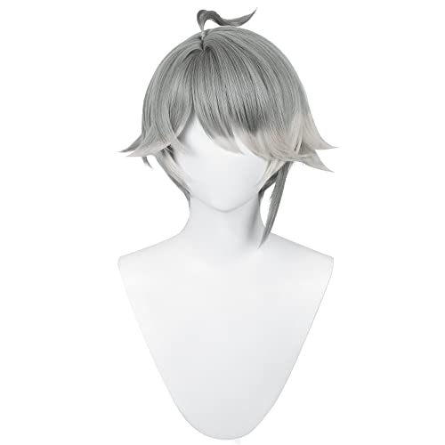 Mystylecos Game Genshin Impact Klee Cosplay Wig Anime Gold Braids Double Ponytail Bangs Wig