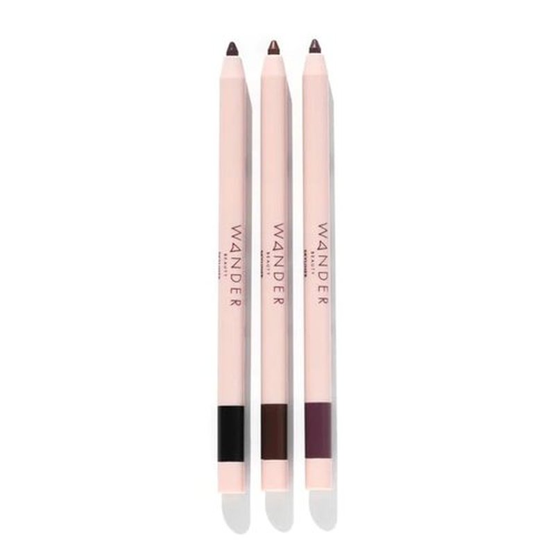 Wander Beauty Skyliner Automatic Gel Eyeliner (Tan Line) - Smudge Proof Retractable Gel Liner - Precise Application With Built-In Eye Pencil Sharpener - Intense Pigment Gel Eyeliner Pencil- 0.01 fl oz