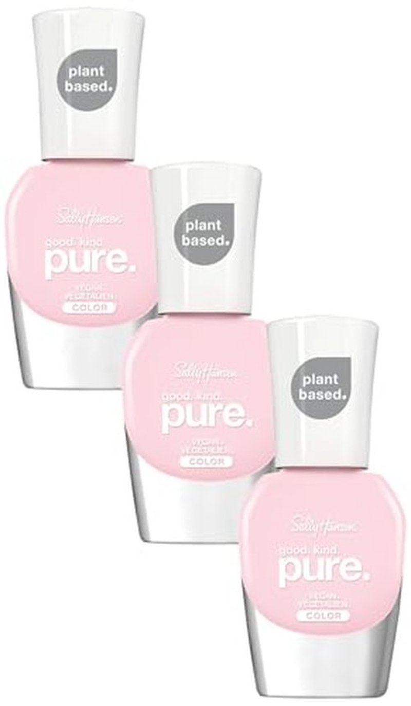 Sally Hansen Good.Kind.Pure Nail Polish, Pink Moon, Pack of 1, Packaging May Vary (Pack of 3)
