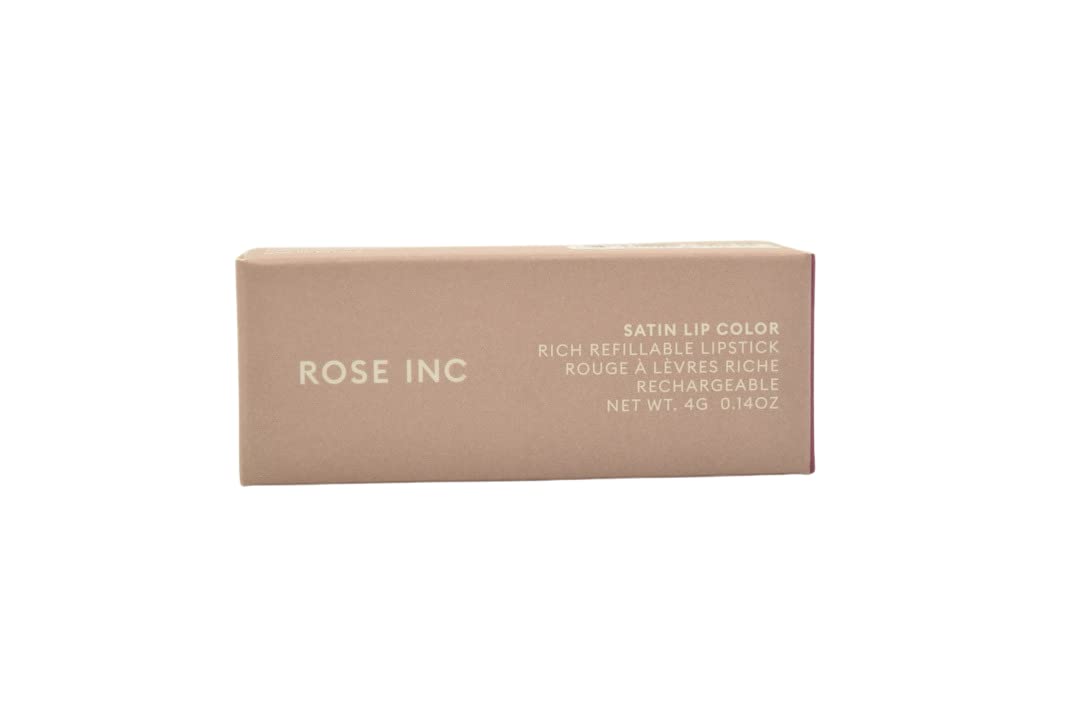 ROSE INC Satin Lip Color Refillable Hydrating Lipstick Eloquent