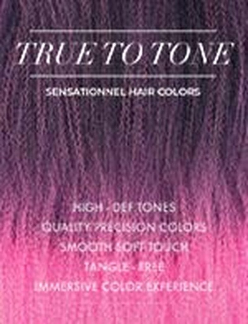 Sensationnel Ruwa prestretched braiding hair - 3x ruwa 48 inch 24 folded water repellent kanekalon fiber fast dry sports braid - 3x Ruwa 24 inch (1 pack, sm1b/purple/pink)