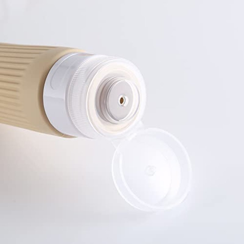 Silicone Travel Bottles for Toiletries,BPA Free,3 oz Leak Proof Refillable Portable Squeeze Empty Accessories Travel Size Liquid Cosmetic Lotion Shampoo Conditioner Bottles Containers 4 Pack