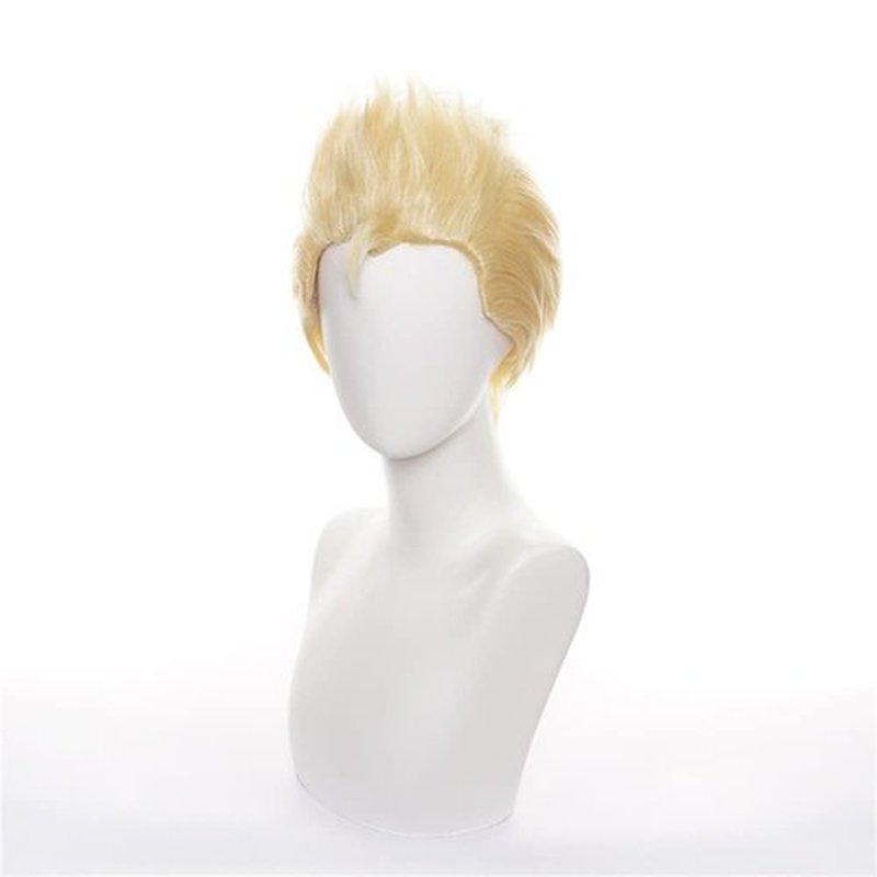 Mystylecos Takemichi Hanagaki Short Gold Wig The Way of Rebirth Anime Cosplay Wigs with Free Wig Cap