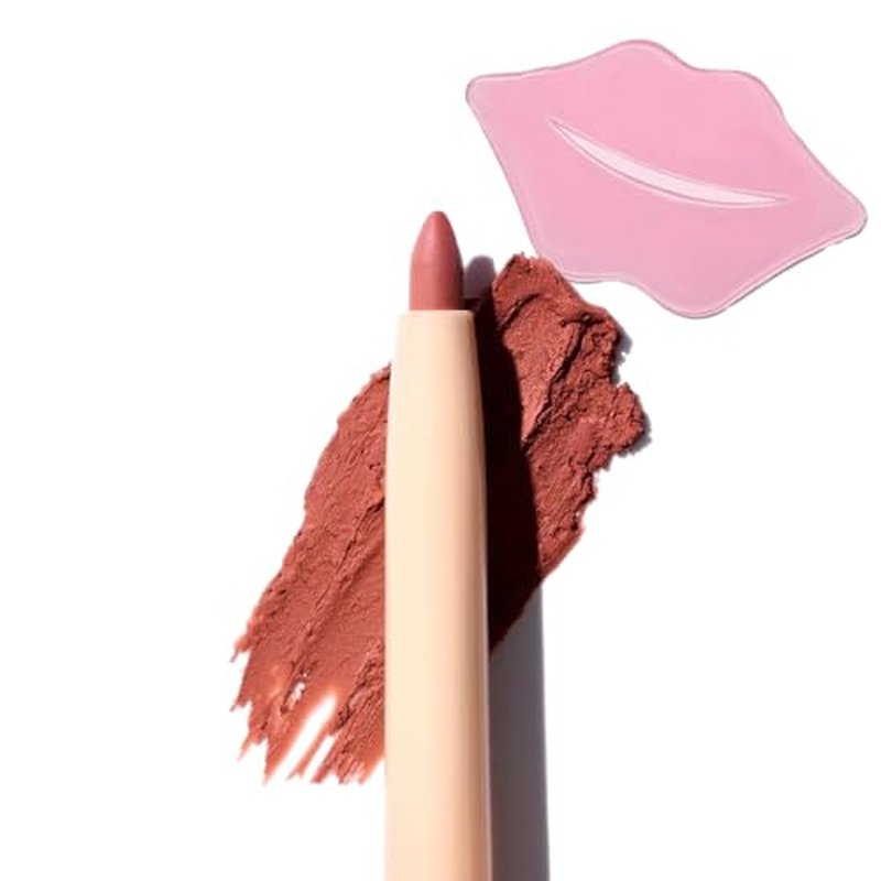 Glam Lux Beauty Bundle Beauty Creations Nude X Lip Liner Creamy Last All Day Flawless Application, Waterproof, Retractable Shaping & Sculpting, w/Collagen Lip Mask (Basic Essential, 1 Count)