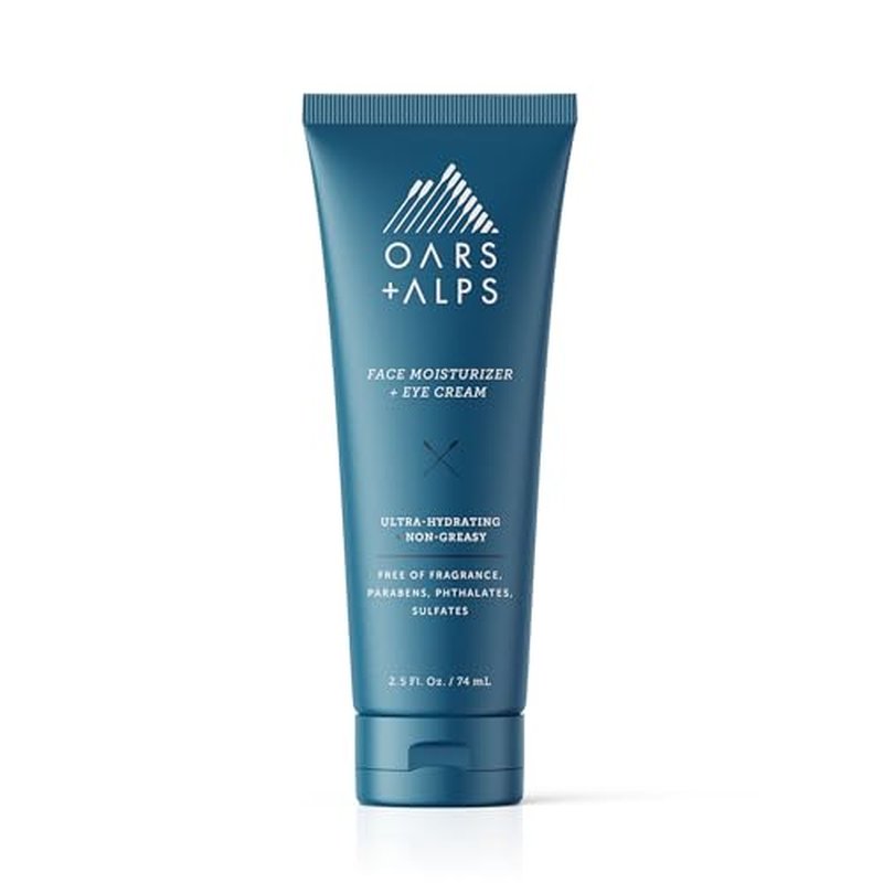 Oars + Alps Face Moisturizer and Eye Cream, Hydrates Skin with Shea Butter and Jojoba Oil, Anti Aging, Vegan and Gluten Free
