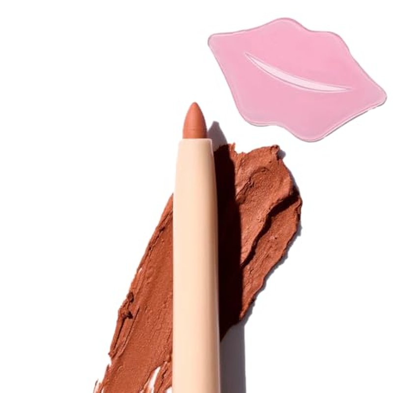 Glam Lux Beauty Bundle Beauty Creations Nude X Lip Liner Creamy Last All Day Flawless Application, Waterproof, Retractable Shaping & Sculpting, w/Collagen Lip Mask (So Bare, 1 Count)