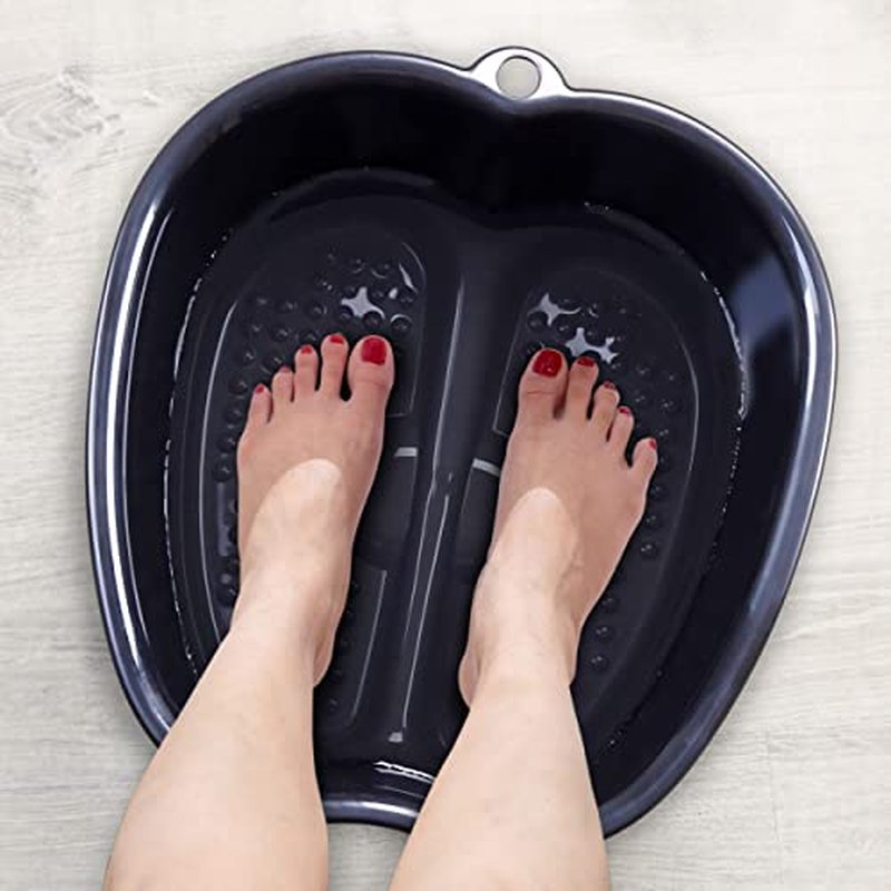 Mantello Foot Bath, Extra Large, Foot Soaking Tub - Pedicure Bowl - Foot Soak Tub (Blue)