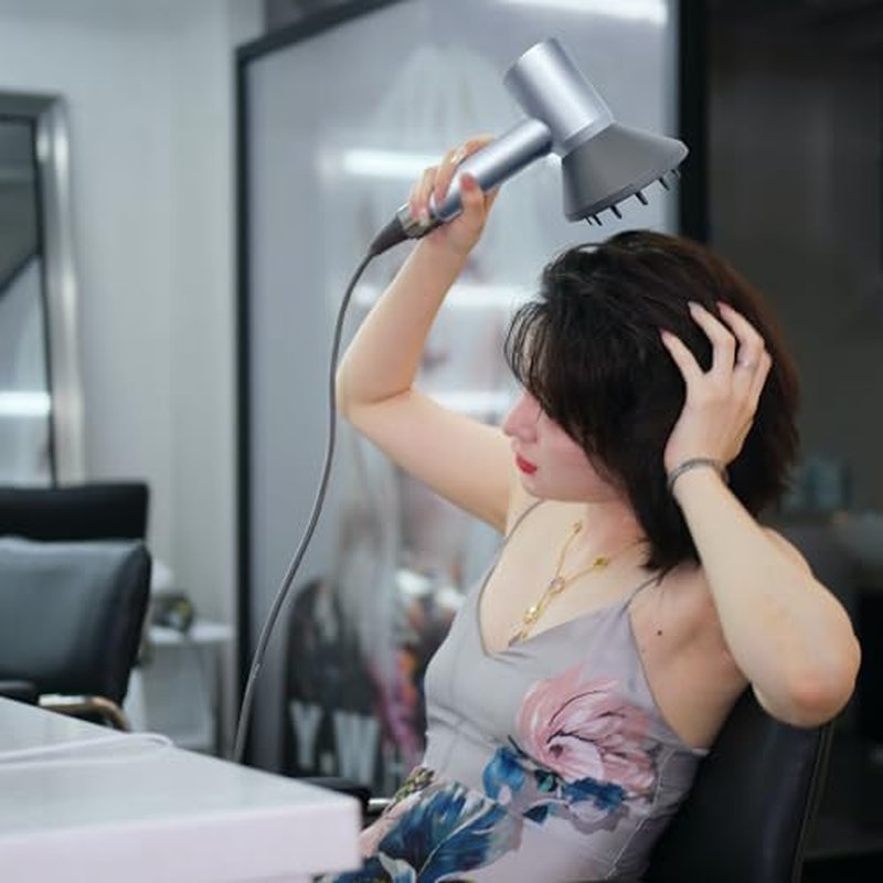 360° Rotating Diffuser Attachment Nozzle Compatible With Laifen Swift Hair Dryer/Swift SE Styling Tool, Hair Smoothing Dryer Magnetic Blower Accessories for Laifen, Black