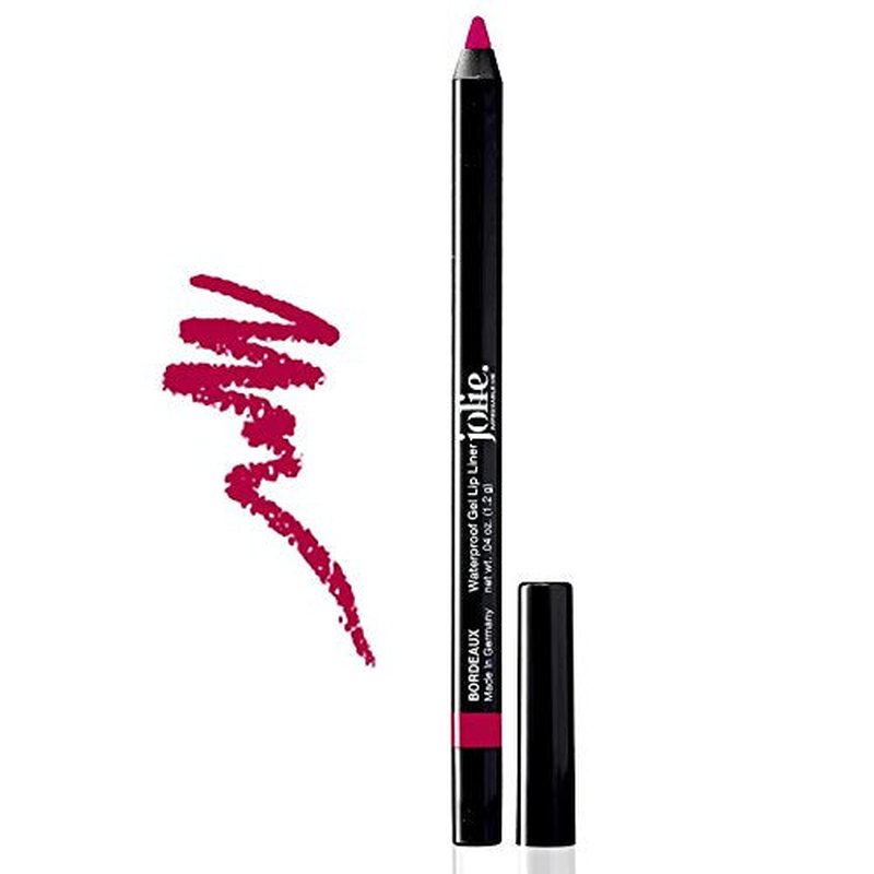 Jolie Glide-On Lip Pencil Long-Lasting, Waterproof Gel Lip Liner (Bordeaux)