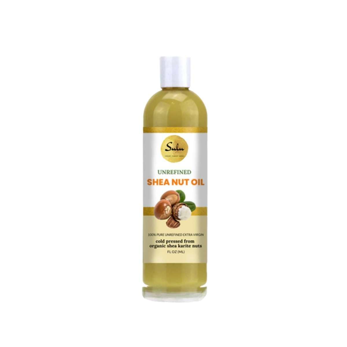 SULU ORGANICS 100% Pure Cold Pressed Unrefined Shea Nut Oil -4 lbs/64 fluid ounces