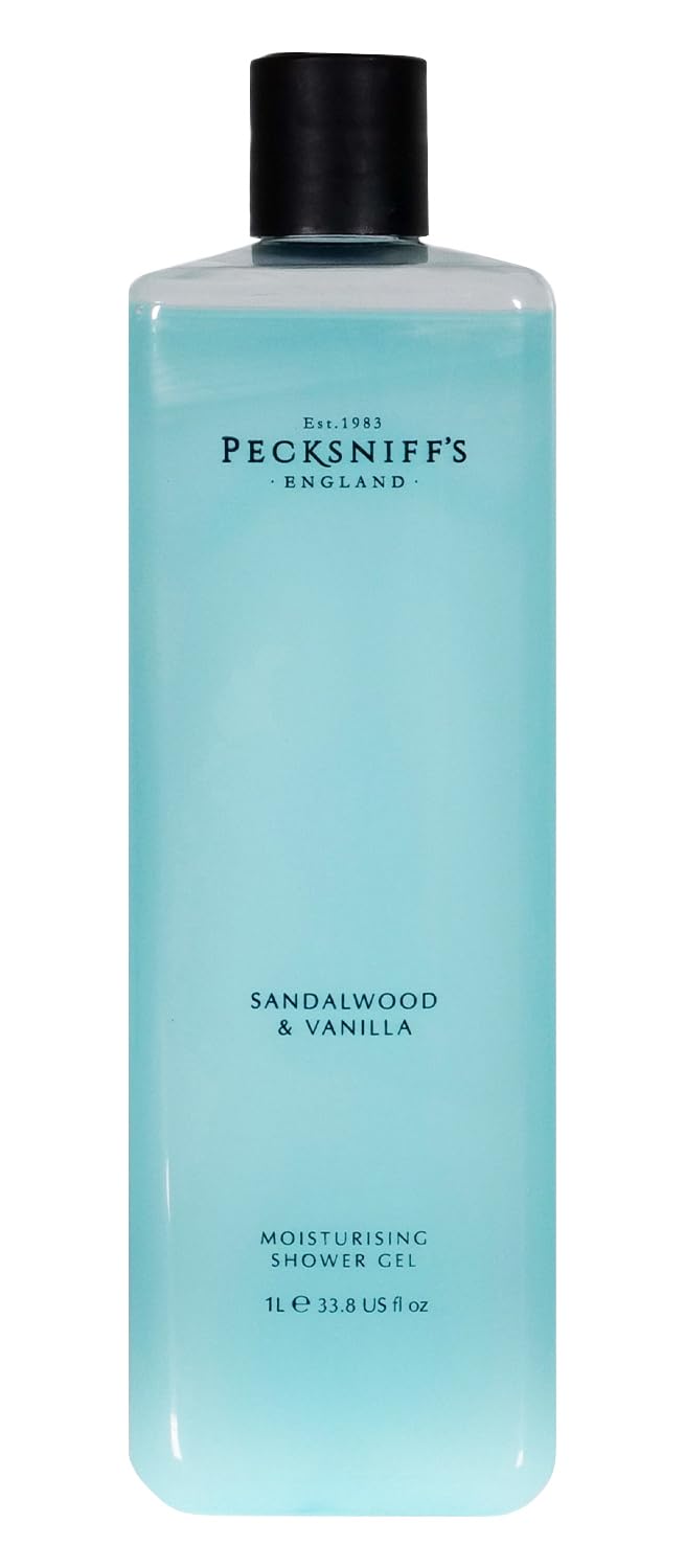 Sandalwood & Vanilla Shower Gel 750ml - Pecksniff's Classic Moisturizing Formula