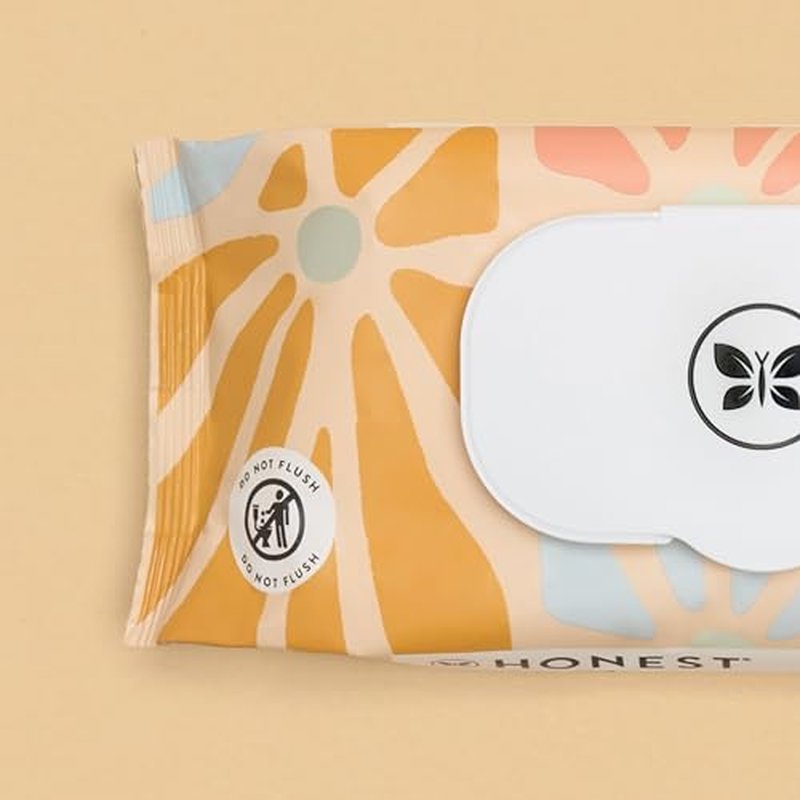The Honest Company Clean Conscious Unscented Wipes | Over 99% Water, Compostable, Plant-Based, Baby Wipes | Hypoallergenic for Sensitive Skin, EWG Verified | Sunburst, 864 Count