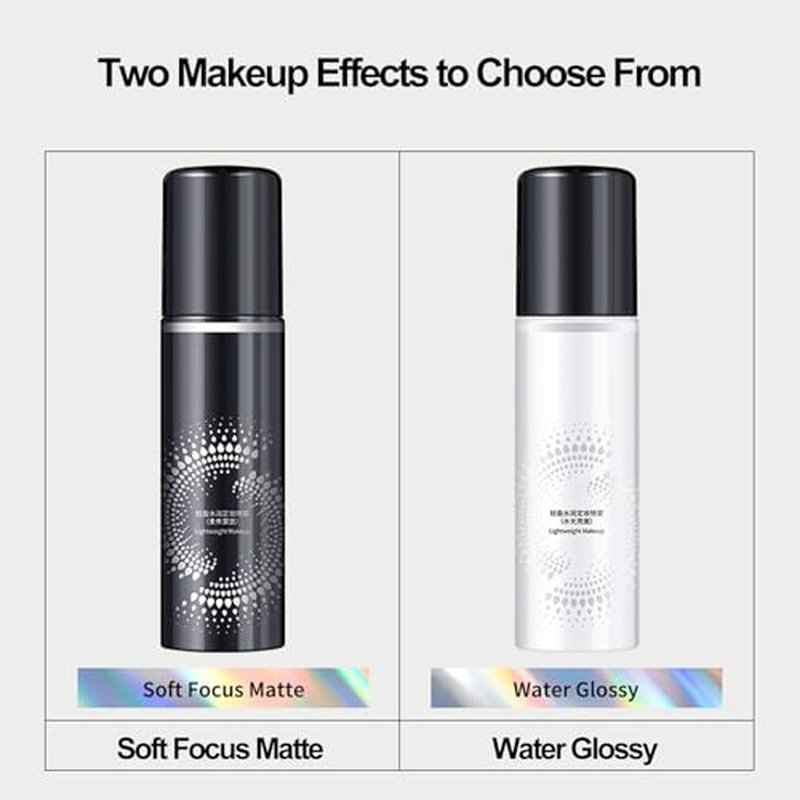 Long Lasting Hydrating Makeup Setting Spray, Long Lasting Makeup Setting Spray, Makeup Setting Spray for Face, Setting Spray For Makeup Long Lasting for All-Day Makeup Perfection (Black, 1)