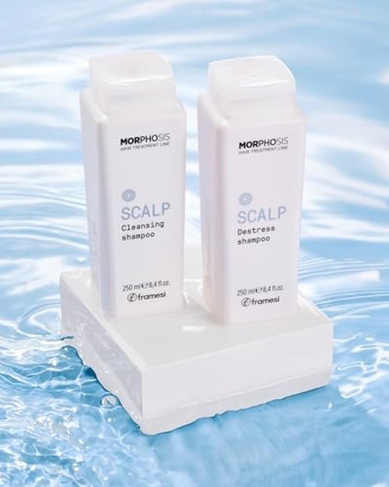 Framesi Morphosis Scalp Cleansing Shampoo 8.4 fl oz, Cleanses Hair and Scalp, Clarifying, Removes Buildup, Natural Ingredients, Color Safe