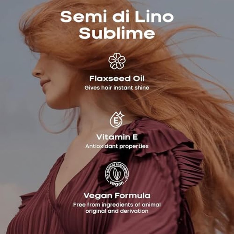 Alfaparf Milano Semi di Lino Sublime Cristalli Liquidi Hair Oil Serum with Thermal Protection - Anti Frizz Hair Serum & Smoothing Heat Protectant Spray with Vitamin E for Frizzy Hair (1.01 oz / 30 ml)