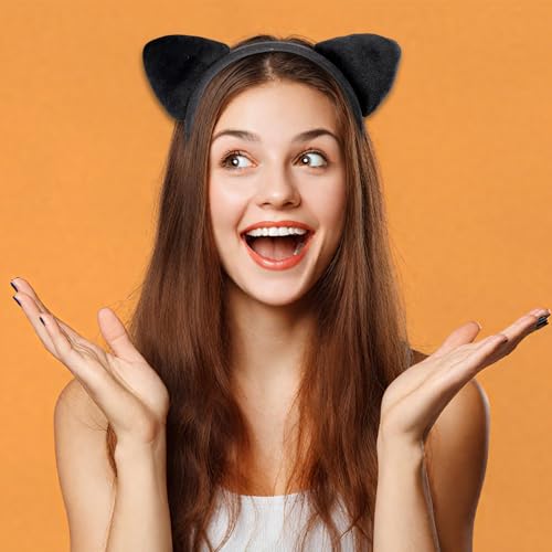 Cat Ear Headband for Women Girls Cute Animal Hairband Halloween Costume Party Accessories
