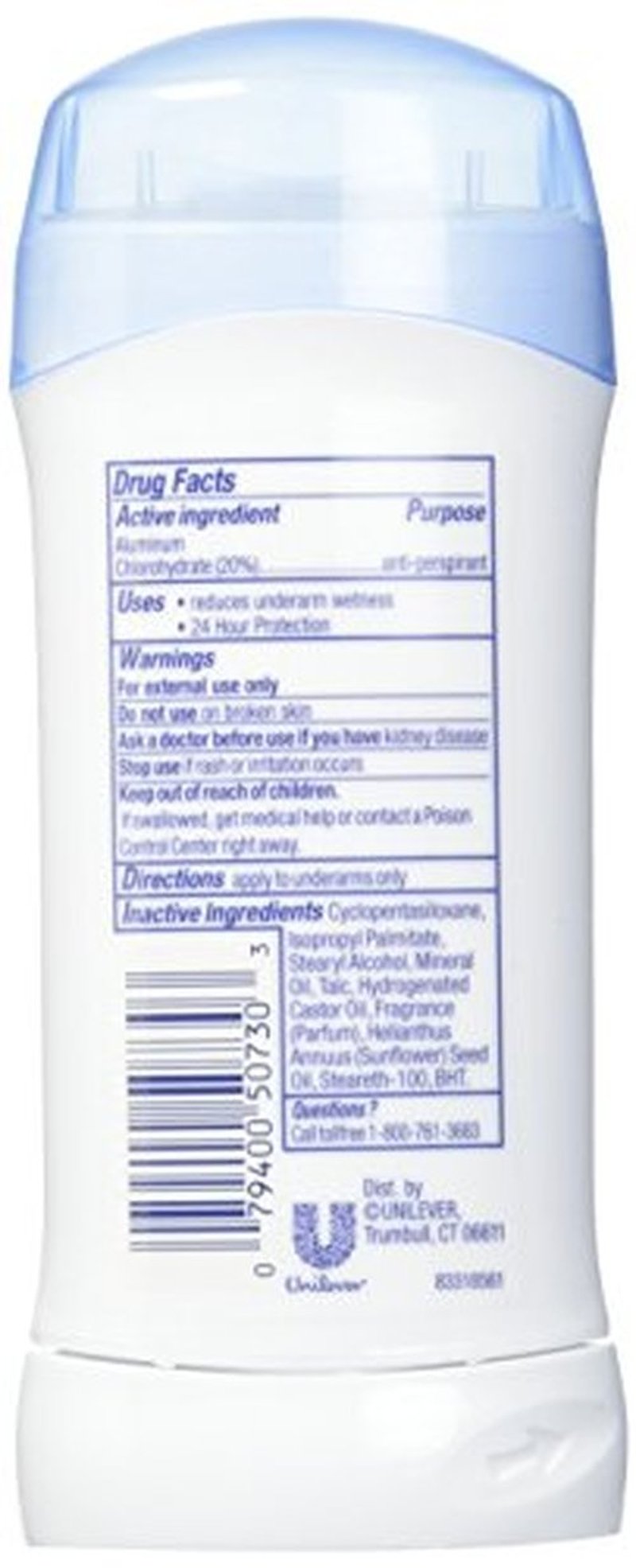Dove Invisible Solid Anti-Perspirant/Deodorant, Original Clean, 7.8 Oz, Pack of 3