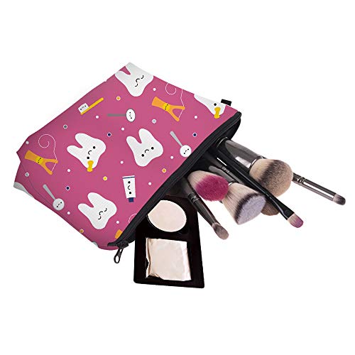 MRSP Cosmetic Bag Makeup bags for women,Small makeup pouch Travel bags for toiletries waterproof (Stitch 02)