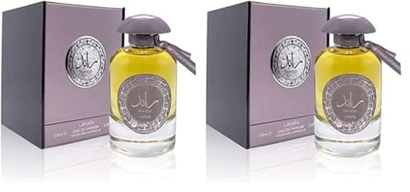 Lattafa Ra'ed Silver for Unisex Eau de Parfum Spray, 3.4 Ounce (Pack of 2)