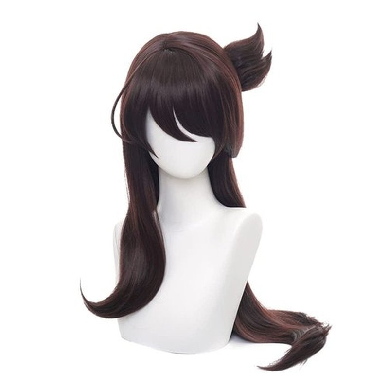 Mystylecos Genshin Impact Beidou Cosplay Wig Women Long Brown Synthetic Party Wig