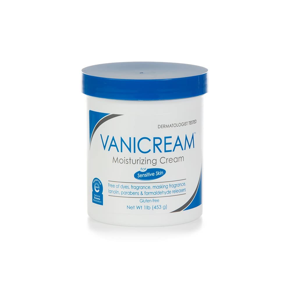 Vanicream Moisturizing Skin Cream for Sensitive Skin with Pump Dispenser - 16 oz, Pack of 2
