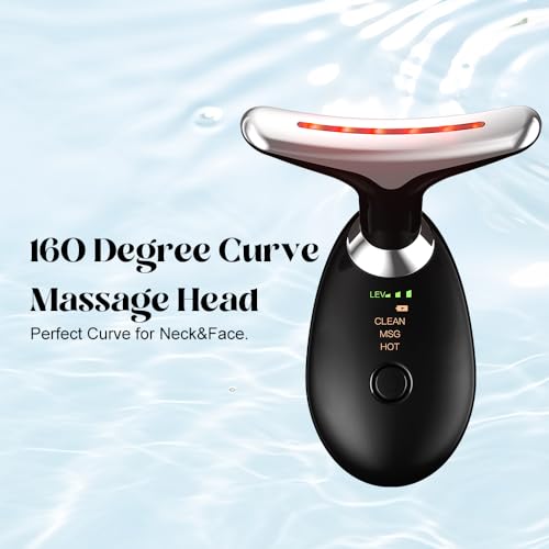 Neck Face Massager, Facial Massage Device with Thermal, Triple Action Colour Modes for Skin Care, Face Sculpting Tool