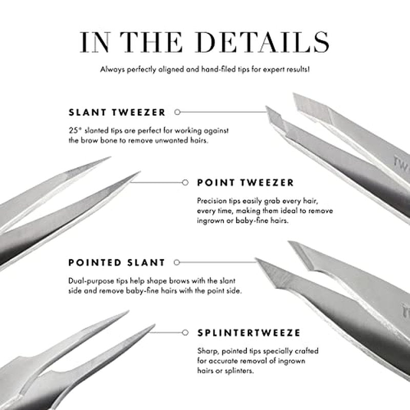 Tweezerman Slant Tweezer, Stainless Steel