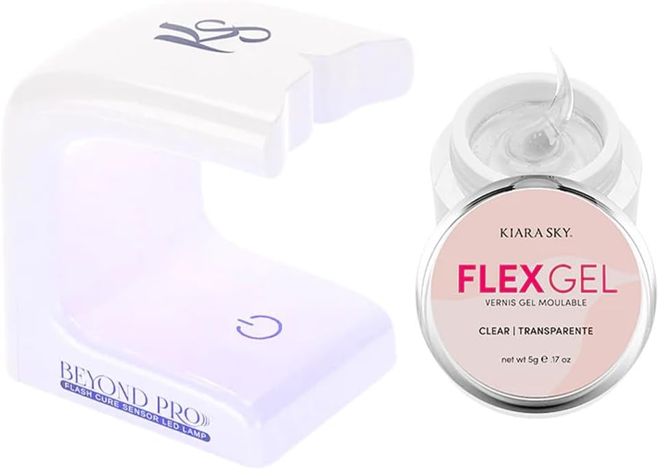 Kiara Sky Mini LED Nail Lamp Bundle - Beyond Pro Flash Cure with Button