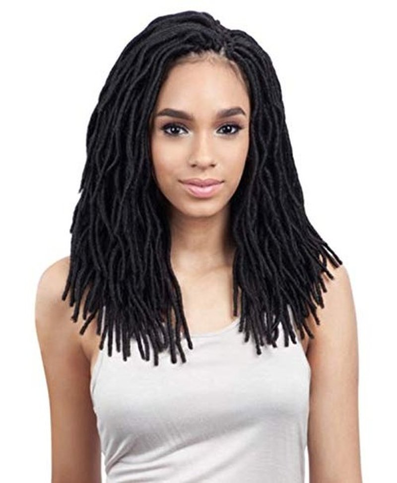 FreeTress Synthetic Hair Crochet Braids 2X Soft Wavy Faux Loc 12" (4-Pack, 4)