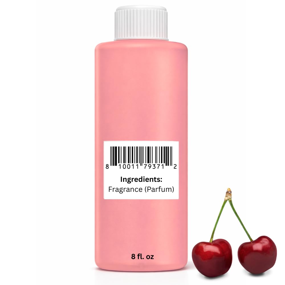 Aroma Depot 8 fl oz Cherry Fragrance Oil for Candles, Soap Making, Wax Melts, Diffusers, Body Oil Blends & Incense (240ml)