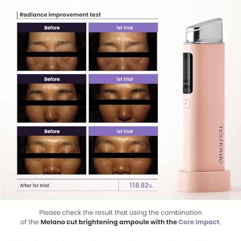 res novae Melano Cut Brightening Ampoule 0.5 fl.oz 15ml, Vitamin Facial Serum, Melanin Correcting by Niacinamide, Glutathione, Bisabolol, Radiance Face with Retinol
