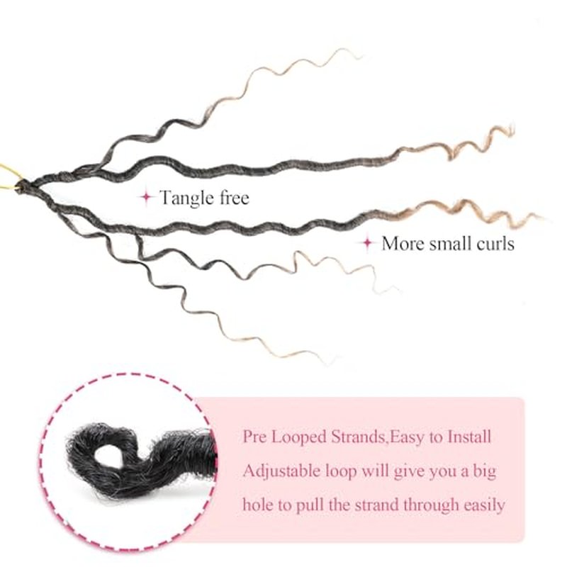 Goddess Locs Crochet Hair For Black Women 14 Inch 8 Packs Faux Locs Crochet Hair Crochet Locs Hair Pre Looped Crochet Locs River Locs With Curly Ends(14 Inch,1B/27#)