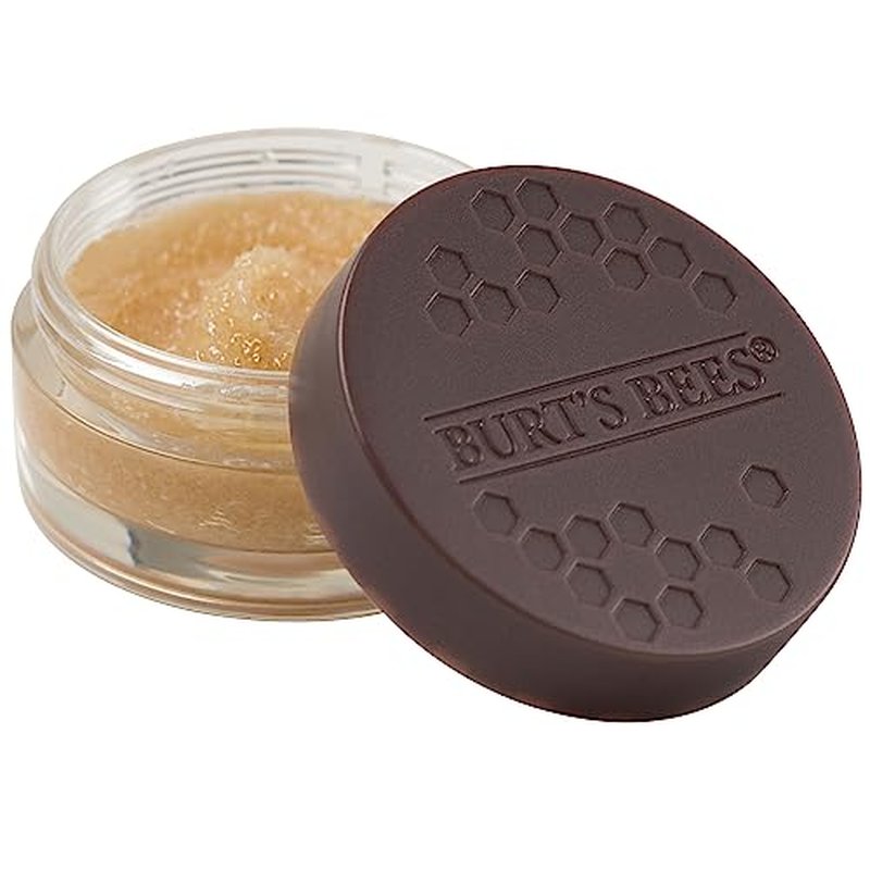 Burt's Bees Overnight Lip Sleeping Mask Stocking Stuffers, Exfoliating Scrub Restores, Hydrates & Smooths Dry Lips to Reduce Fine Lines, Honey Infused Exfoliator Formula, Conditioning Honey, 0.25 oz.