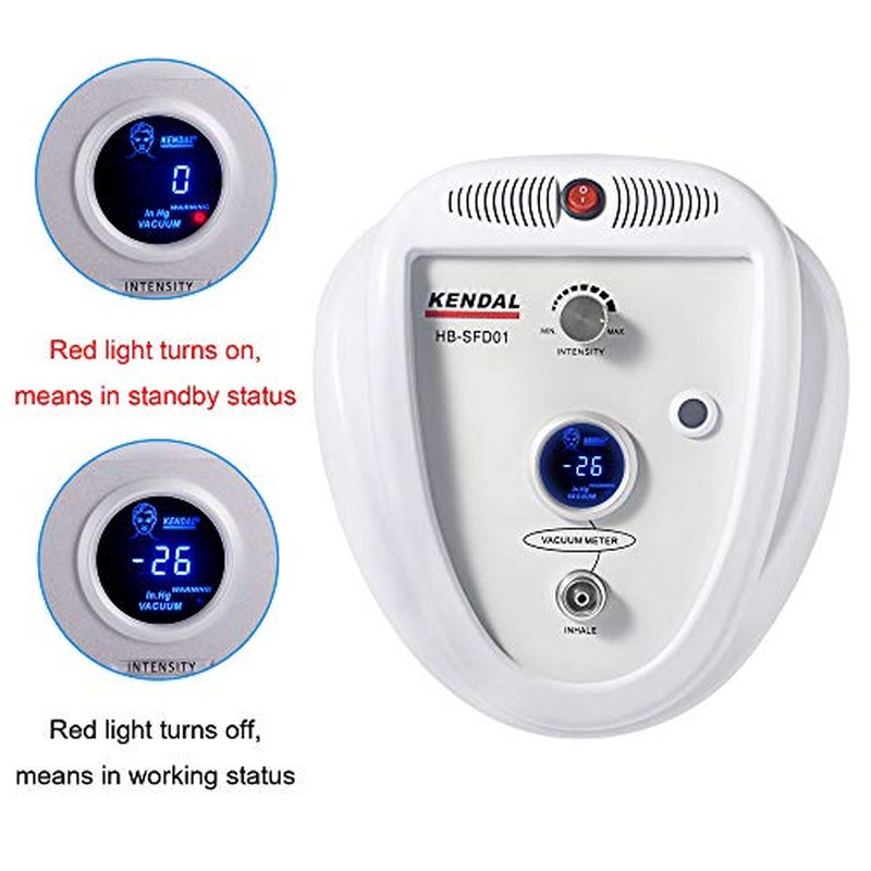 Kendal Professional Diamond Microdermabrasion Machine, Dermabrasion Facial Skin Care Equipment with LED Real Time Digital Display Also Good for Home Use 110v-220V HB-SFD01