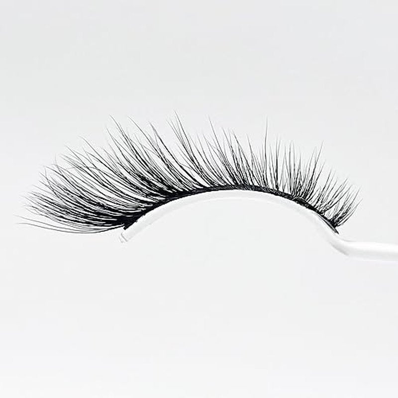 LODEVA 3D CAT EYE LASHES - FOX EYE LASHES - FAUX MINK LASH - FALSE STRIP LASHES - NATURAL LOOK - GLAMOROUS CAT EYE LASHES - VEGAN - WATERPROOF - 15mm 1Pair (FELİNE)