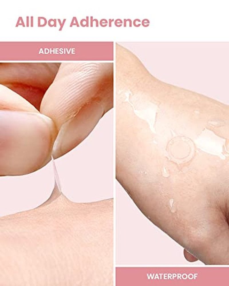 GLAM UP Hydrocolloid Blemish Pimple Zit Patches - Invisible Ultra Thin Spot Cover Stickers for Face and Skin, Strong Water-proof and Adhesive Overnight, Vegan-friendly (36 Count / 2 Sizes)