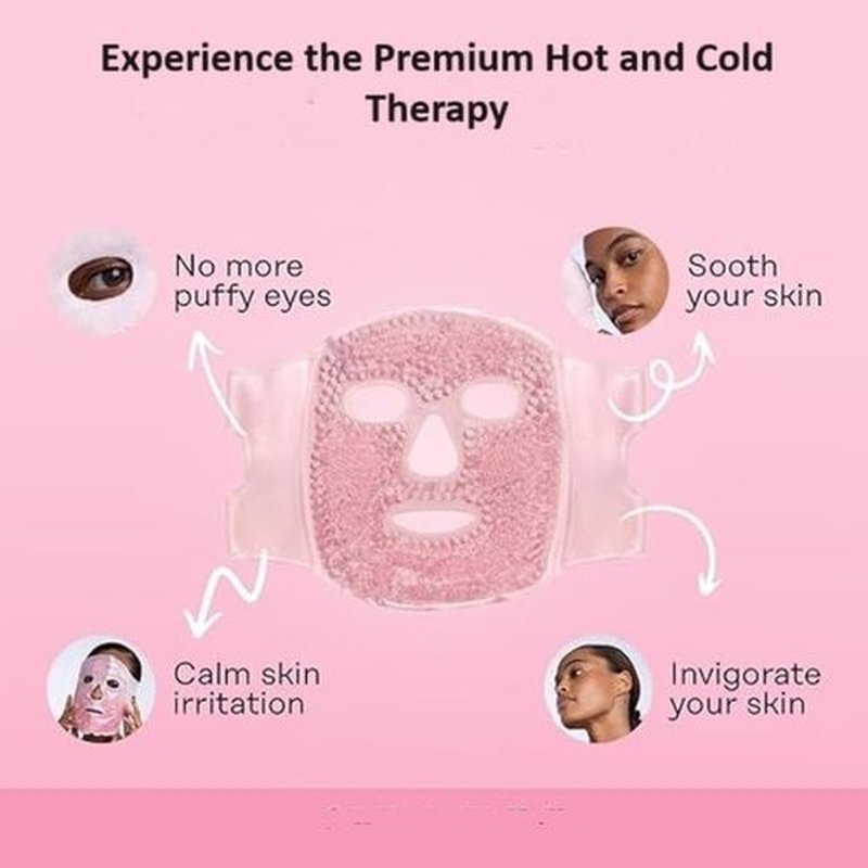 Gel Hot and Cold Face Eye Mask Ice Pack Reduce Face Puff,Dark Circles,Gel Hot Cold Compress,Face SPA for Woman Sleeping, Pressure, Headaches, Skin Care S, Face Ice Pack for Dark Circles & Face Depuffe