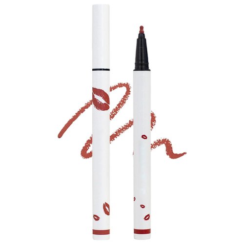 JUDUNA Longwear Liquid Lip Liner, 2024 New 2-in-1 Liquid Lipstick Pen Lip Liner Pencil, Waterproof Quick-Drying Long-Lasting Matte Liquid Lipstick (Color#01, 0.6 ML)