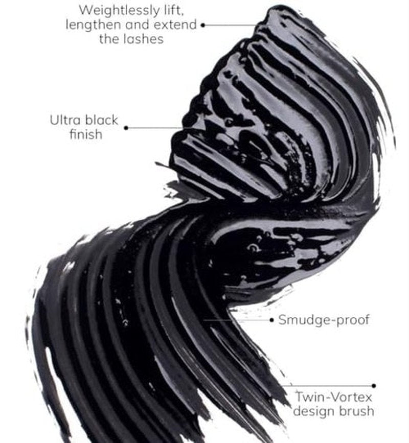 FARMASi Mascara Infinilash, Ultra Black Finish, Weightless length, Twin-Vortex Design Brush 0.33 Fl Oz