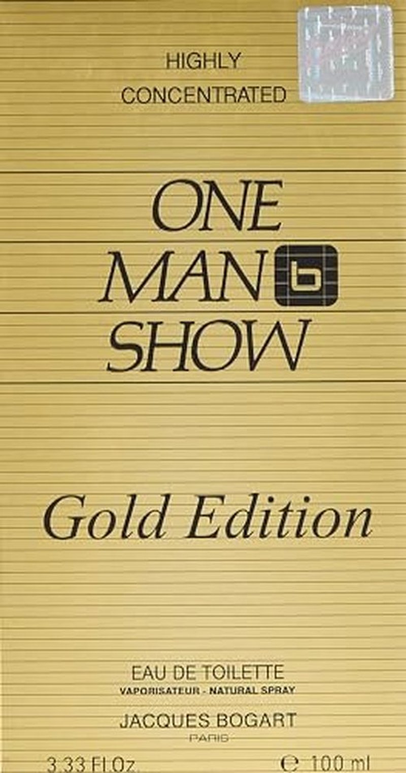 Jacques Bogart One Man Show Eau De Toilette Spray (Gold Edition) for Men, 3.33 Ounce