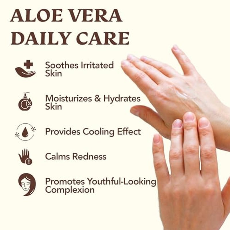 Aloe Vera Spray Bottle Travel Size | Vitamin C Vitamin E & Vitamin A | Skin Care, Hair Spray, Facial Moisturizer in Spray Bottles, Hair Growth, Facial Cleanser Sunburn Relief & After Sun Lotion 3.3oz