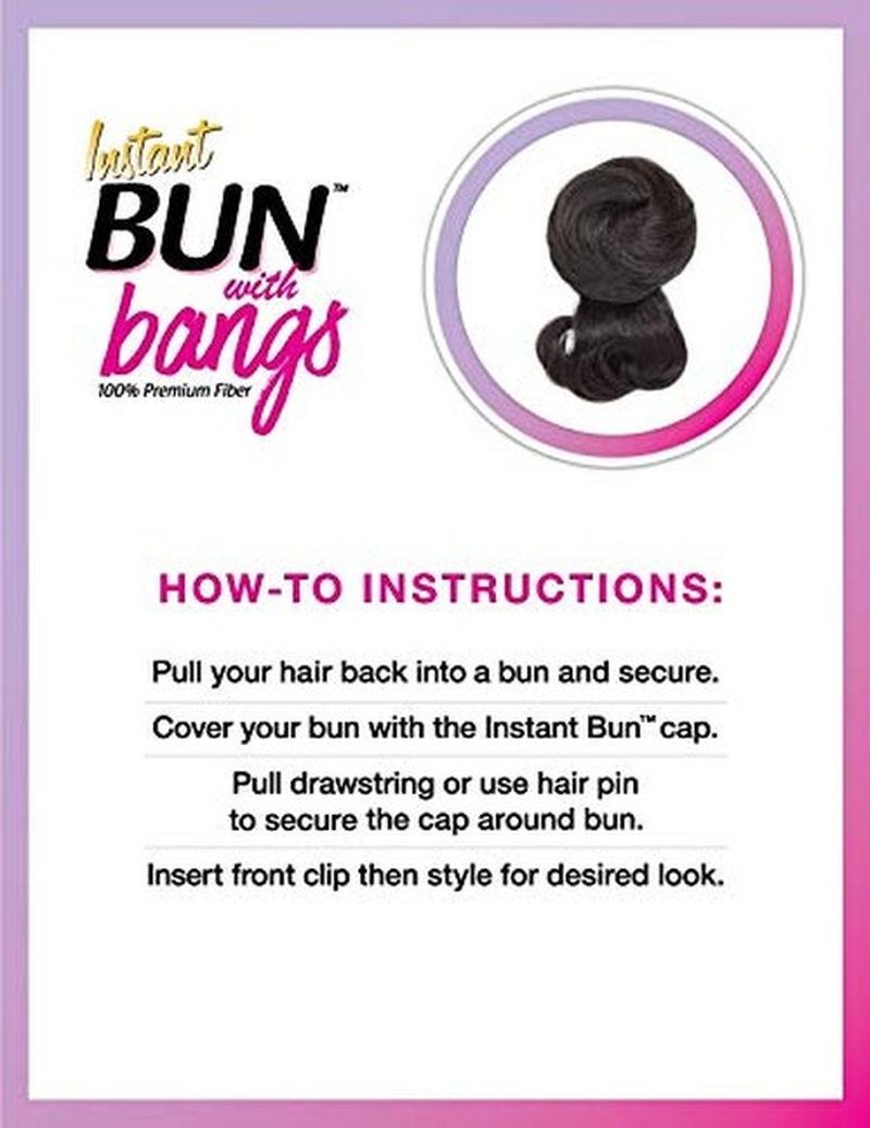 SENSATIONNEL synthetic hair INSTANT BUN WITH BANGS - CARLA - 4