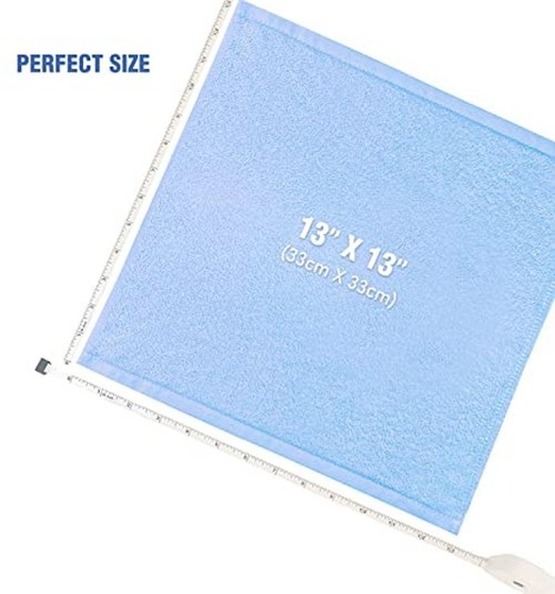 SUMMERMIA Washcloths 12 Pack 13"x13"- Extra Absorbent, Soft Multipurpose Wash Clothes and Face Towel (Blue)